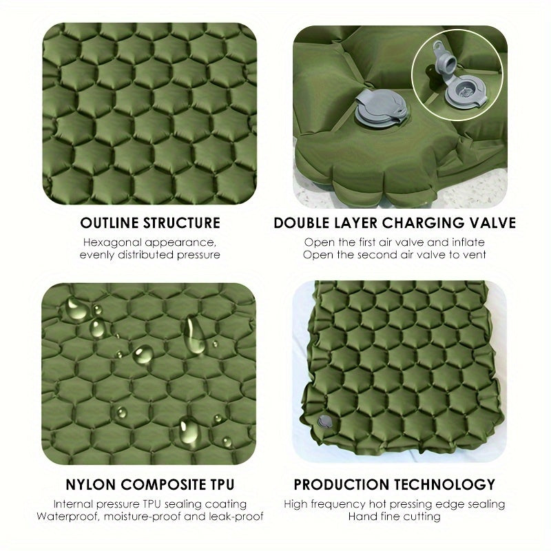 TrailComfort Namiotowy Materac Powietrzny - Lekki i Kompaktowy