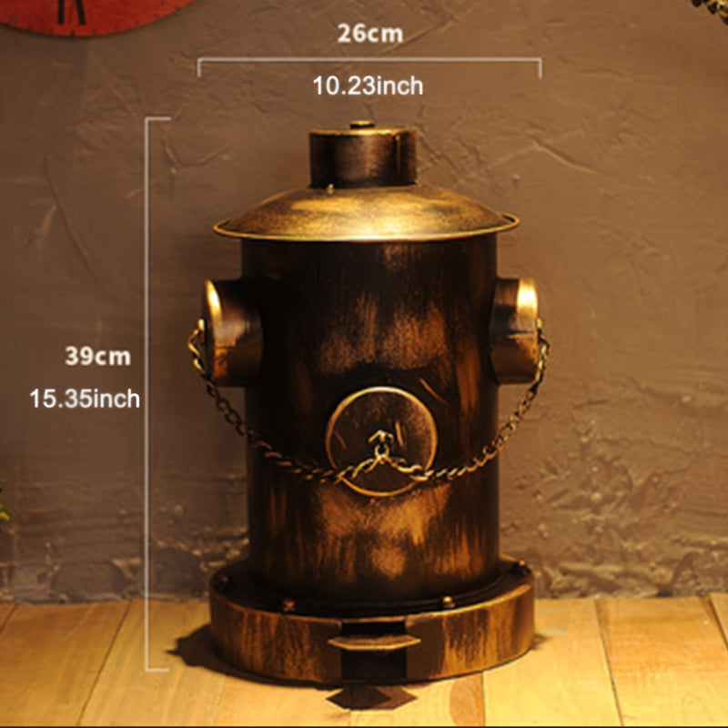 Wintage Brandkraan Kosz na Śmieci - Idealny Prezent na Dzień Ojca do Domu