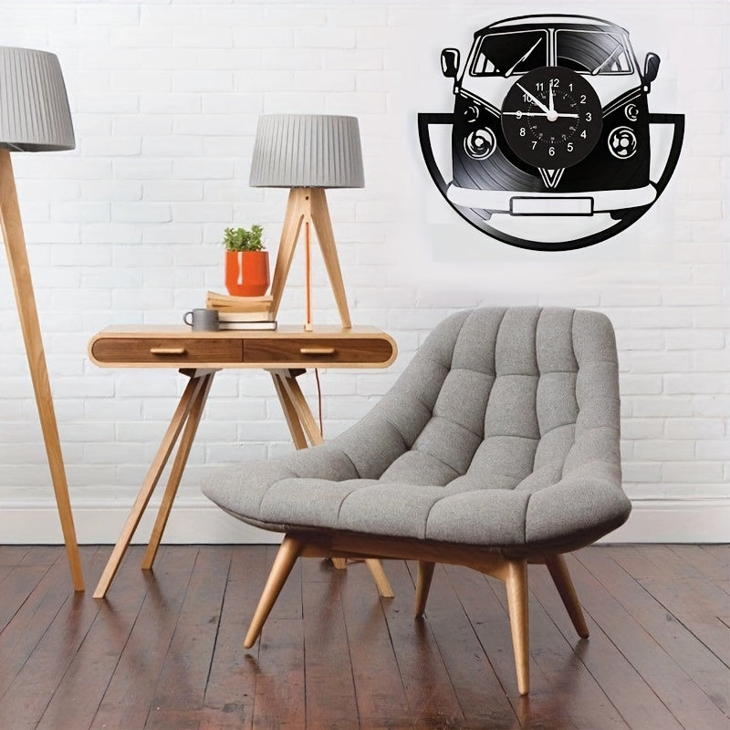 Vintage Minibus Zegar Ścienny - Retro Urok dla Każdego Pomieszczenia