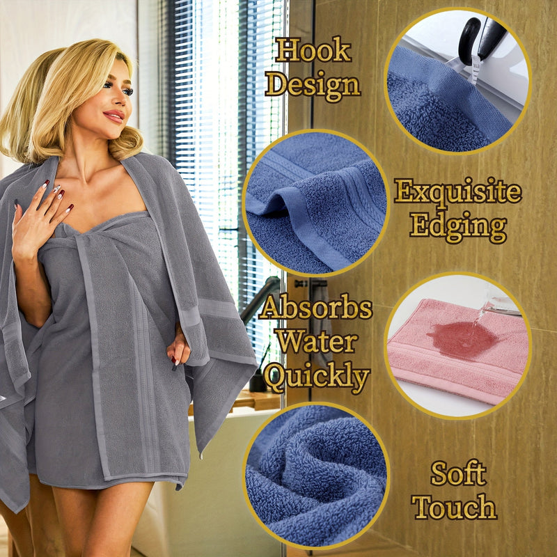 Premium Set of Bath Towels made of Cotton – Soft and Absorbent