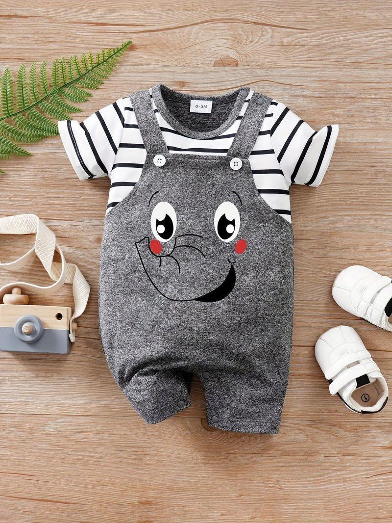 Słodki Elephant Body Set dla Niemowląt – Idealny na Letnie Przygody na Zewnątrz