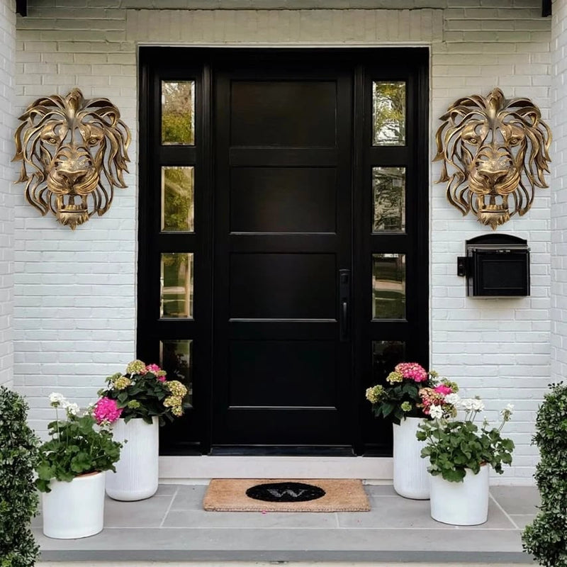 Metalowa Głowa Lwa - Elegancka i Solidna