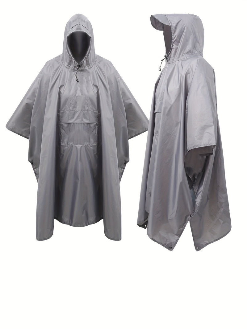 Vodotěsné 3-v-1 Pončo – Multifunkční a Prodyšné pro Turistiku, Kempování a Jízdu na Kole