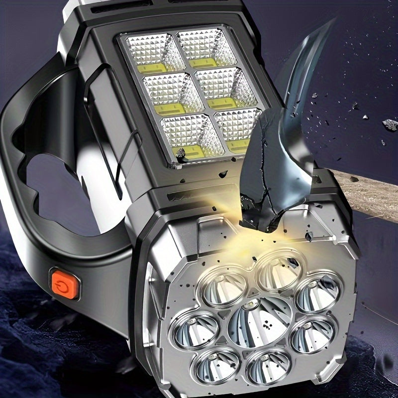 Lampă LED superluminoasă – Powerbank reîncărcabil cu USB și energie solară pentru aventuri în aer liber