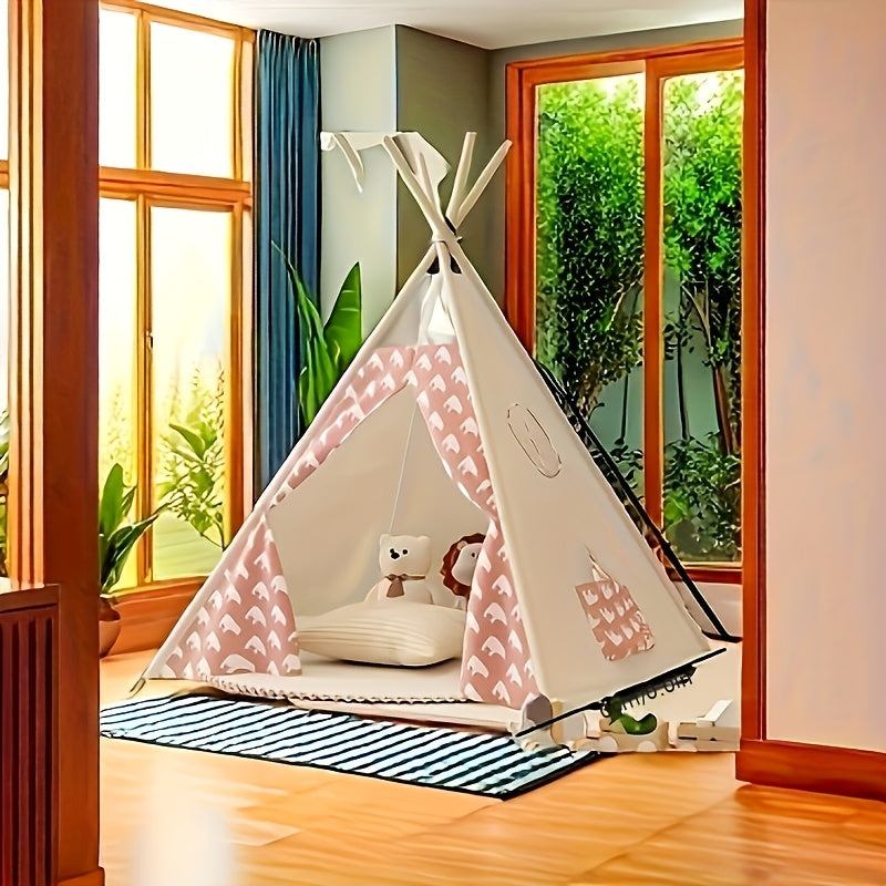 KiddieTipi Multifunkcyjny Namiot Tipi - Miękkie Namioty do Wnętrz i na Zewnątrz