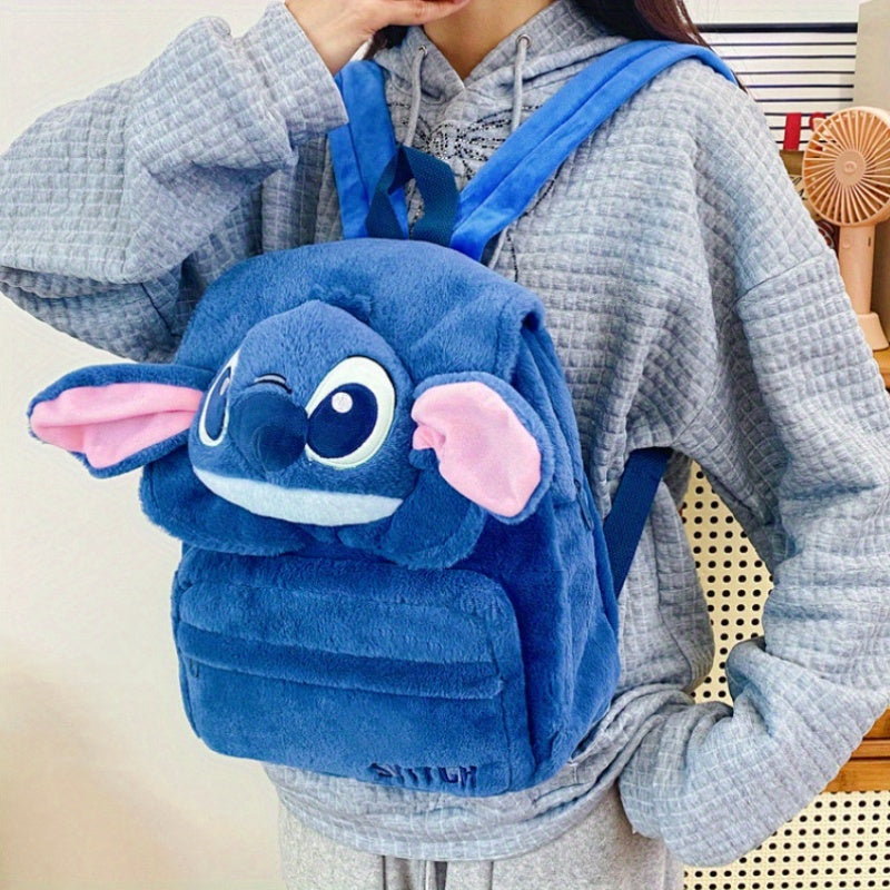 Disney Stitch Pluszowy Plecak dla Dzieci – Uroczy i Trwały na Szkołę i Codzienne Użycie