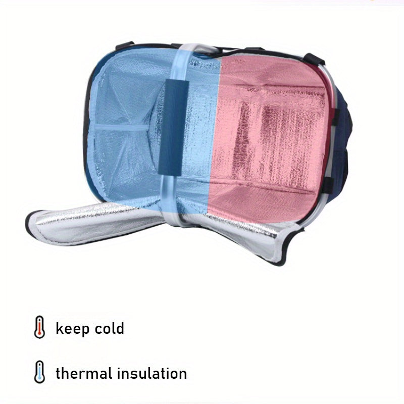 Składany Izolowany Kosz Piknikowy – Trwały i Przestronny na Letnie Przygody