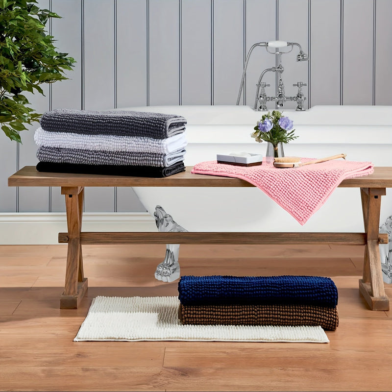 Ultra-Miękka Chenille Mata Łazienkowa – Idealna do Łazienki lub Przedpokoju