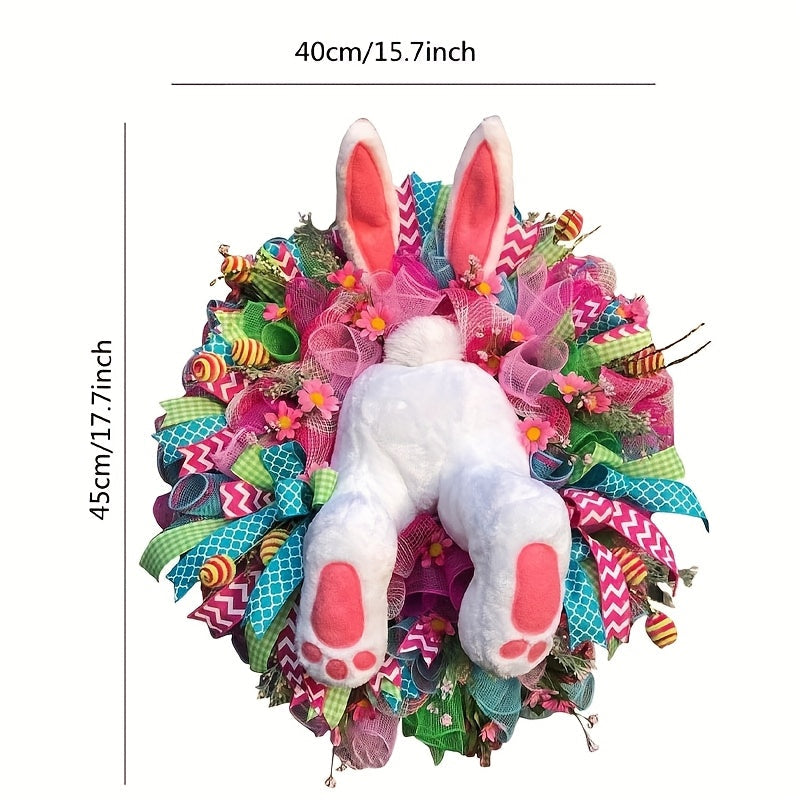 Cheerful Easter Wreath – Ideal for Spring and Easter Decorations
