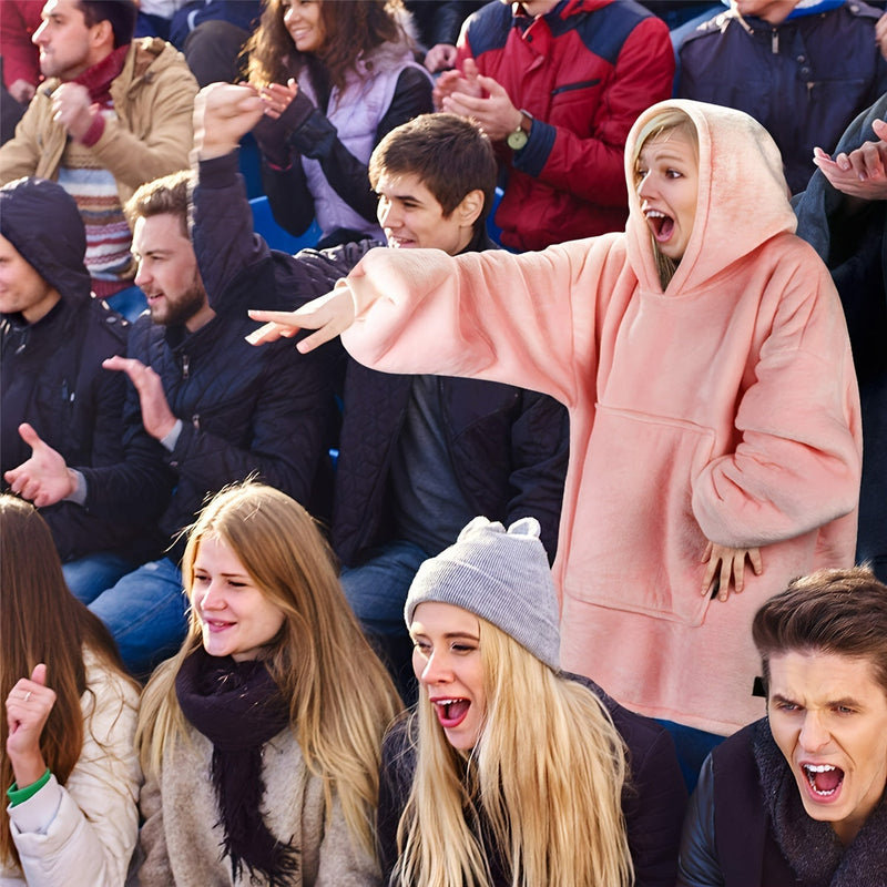 Luna Sherpa Hoodie Koc - Ultra Miękki i Wygodny na Najzimniejsze Dni