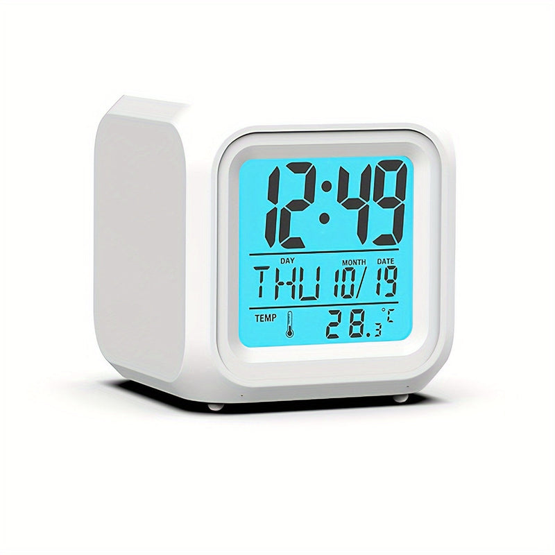 Digital LED Alarm Clock with Temperature Display – Quiet and Luminous for Every Room