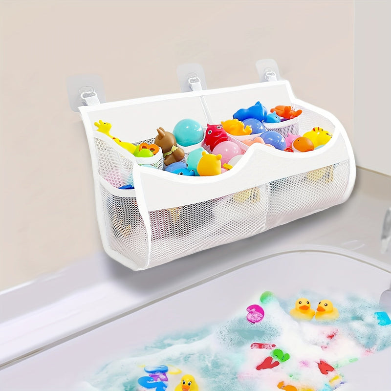 Organizer na zabawki do kąpieli z siateczki - Idealny do porządkowania