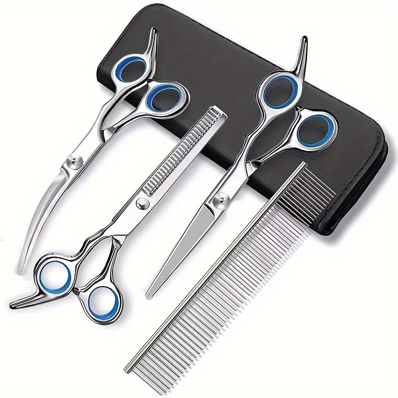 Professional Pet Care Set – Scissors and Comb for Perfect Grooming of Dogs and Cats