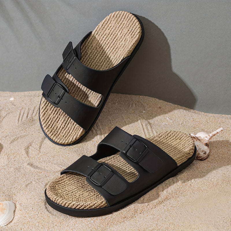 Stylowe Męskie Klapki – Oddychające z Zapięciem i Antypoślizgową Podeszwą