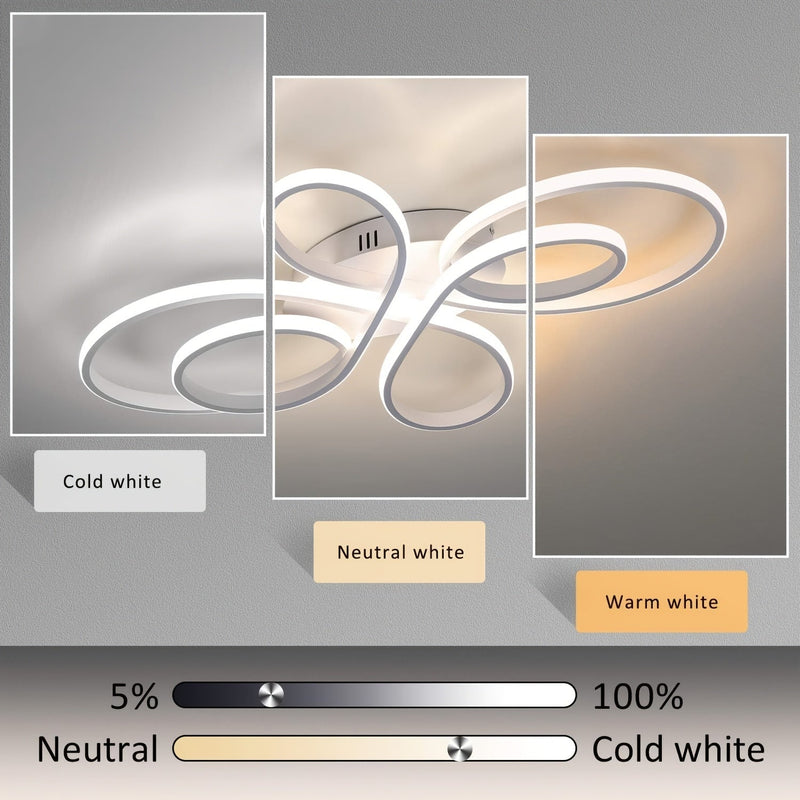 Lampa sufitowa LED 90W – Duża średnica i ściemniana