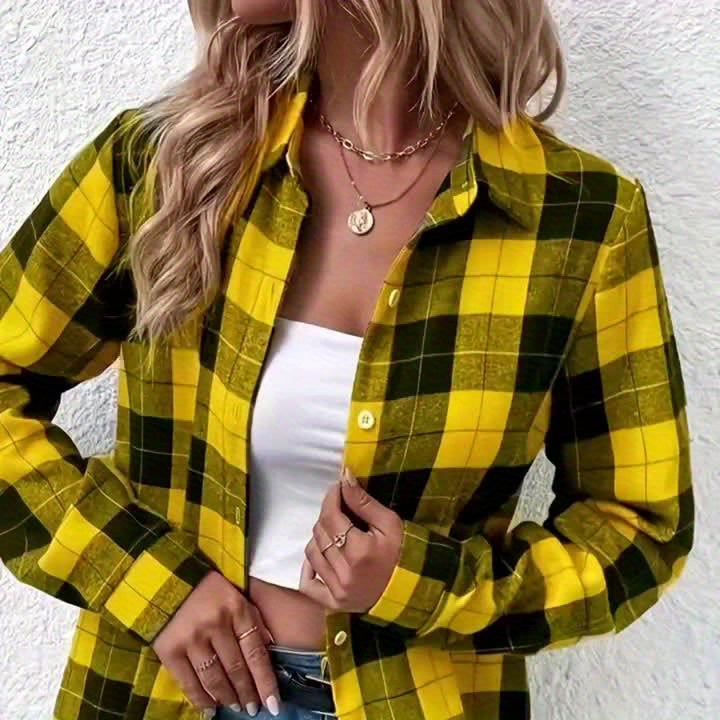 Casual Ruit Blouse – Stylowa i Wygodna na Wiosnę i Jesień