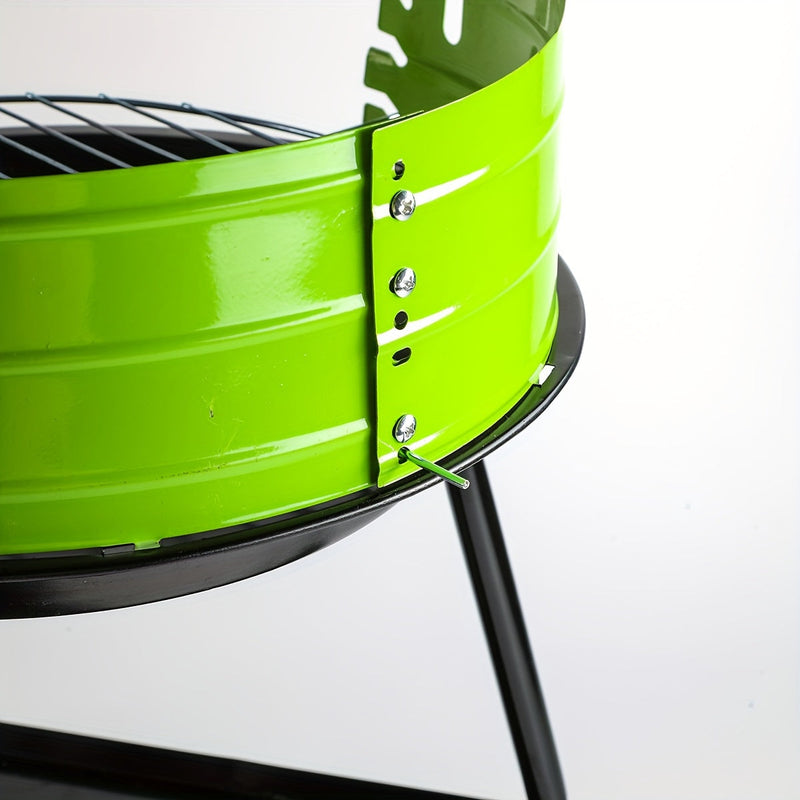 Portable Outdoor Metal Grill – Detachable, Lightweight and Ideal for Camping or Garden