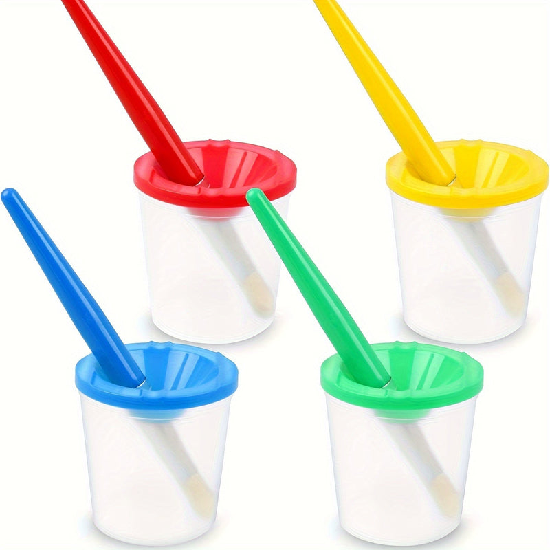 Zestaw Malarski z Pojemnikami na Farby i Pędzlami – Idealny do DIY Malowania