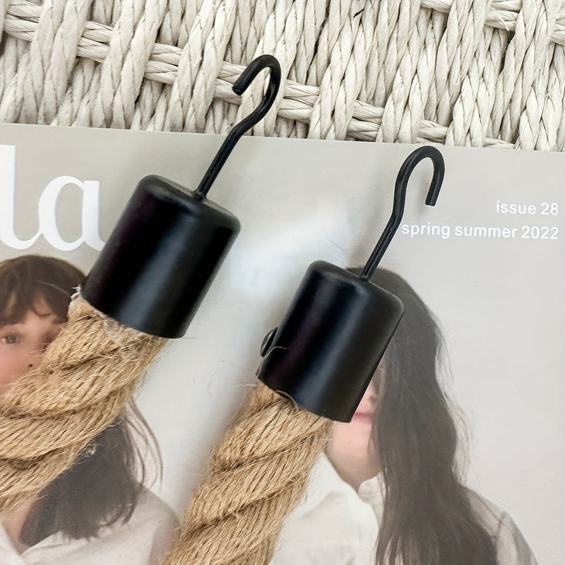 Uchwyt na papier toaletowy z liny konopnej - Dla stylowych łazienek