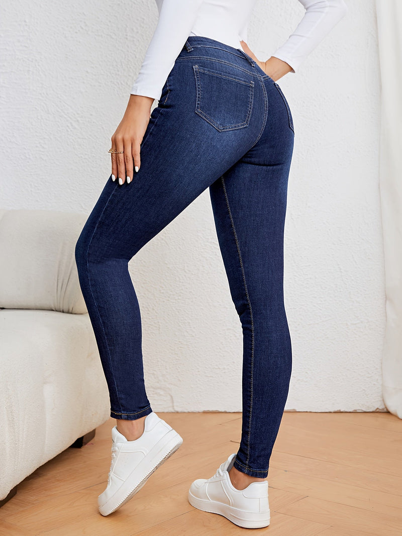 Emma Casual Skinny Jeans - Stylowe, Wygodne i Idealne na Jesień i Zimę