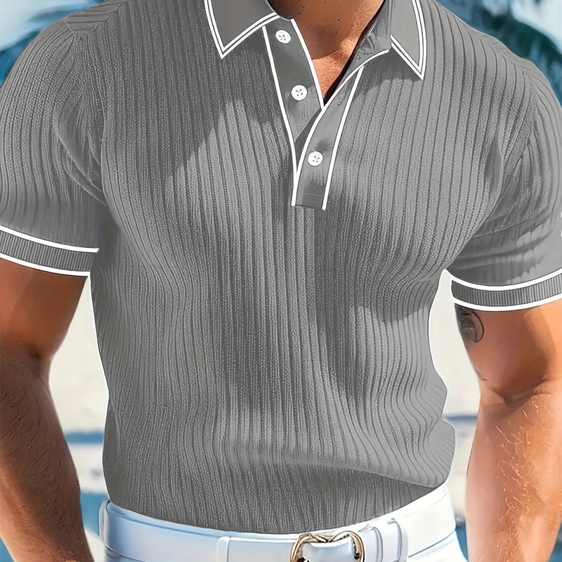 Tricou Polo Bărbați cu Mâneci Scurte – Confortabil și Stilat pentru Vară