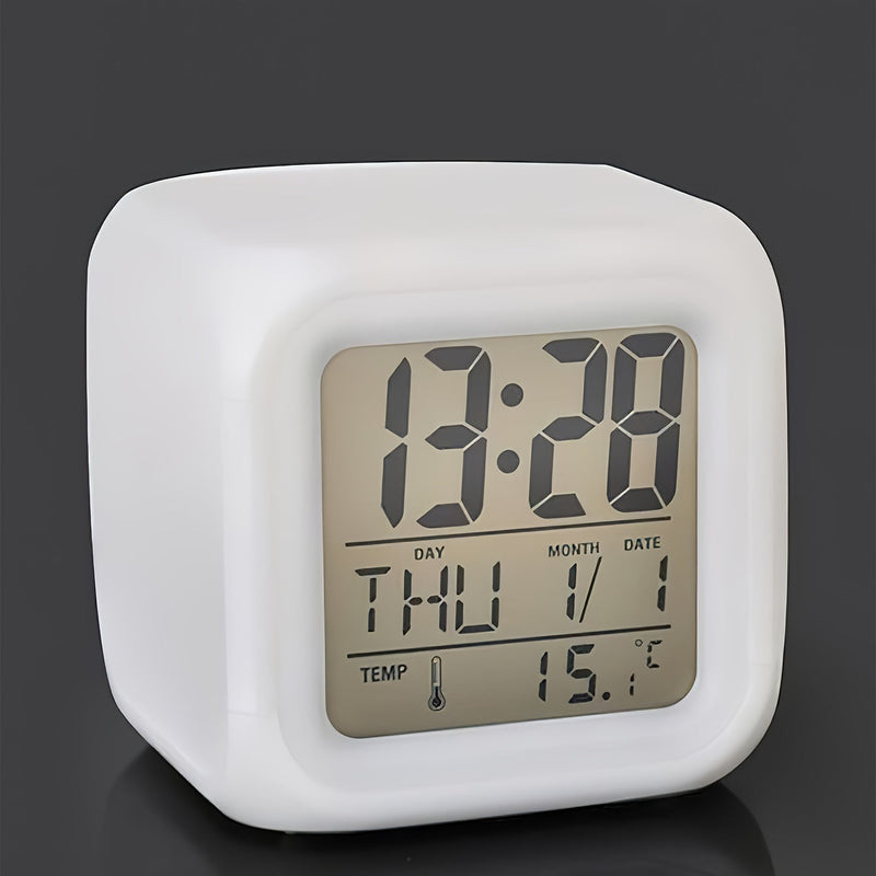 Digital LED Alarm Clock with Temperature Display – Quiet and Luminous for Every Room