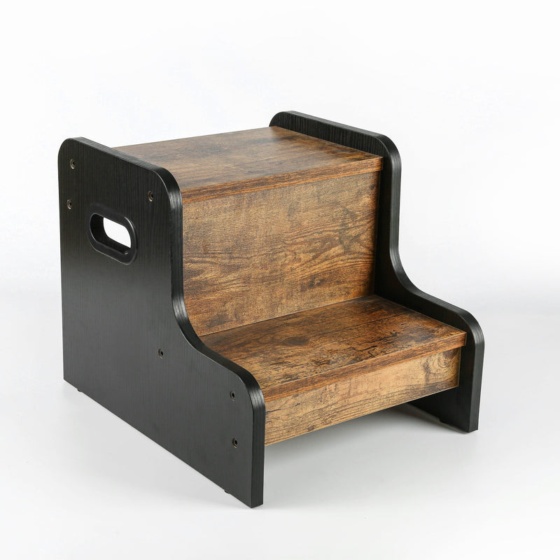 Rustykalny Drewniany Stołek Stosunkowy - Dla Wygody i Bezpieczeństwa