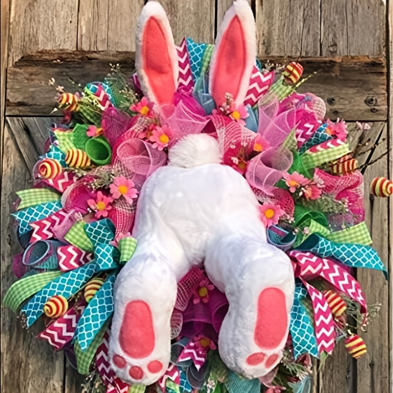 Cheerful Easter Wreath – Ideal for Spring and Easter Decorations