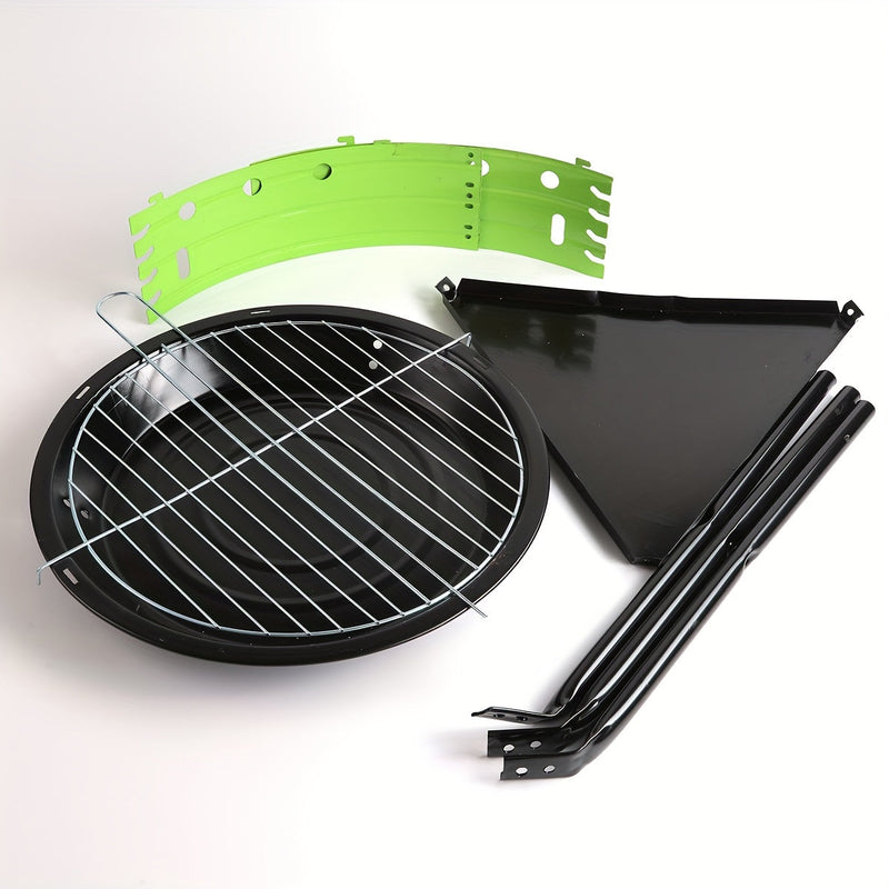 Portable Outdoor Metal Grill – Detachable, Lightweight and Ideal for Camping or Garden
