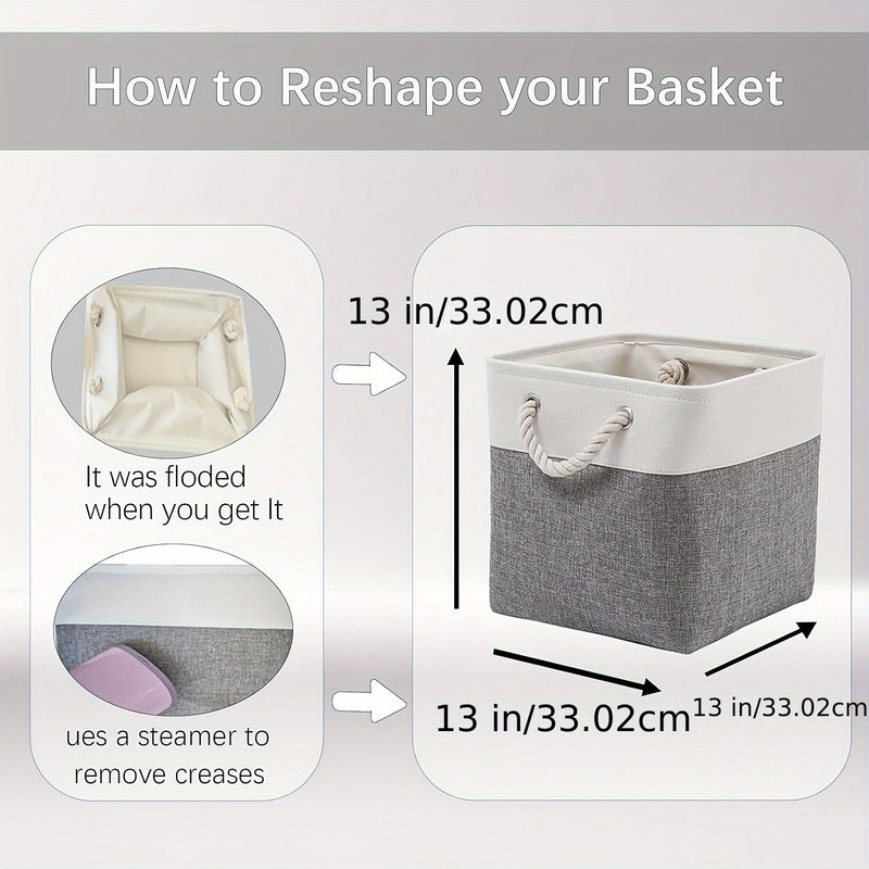 Stylish Storage Basket - Solid Organization for Every Room