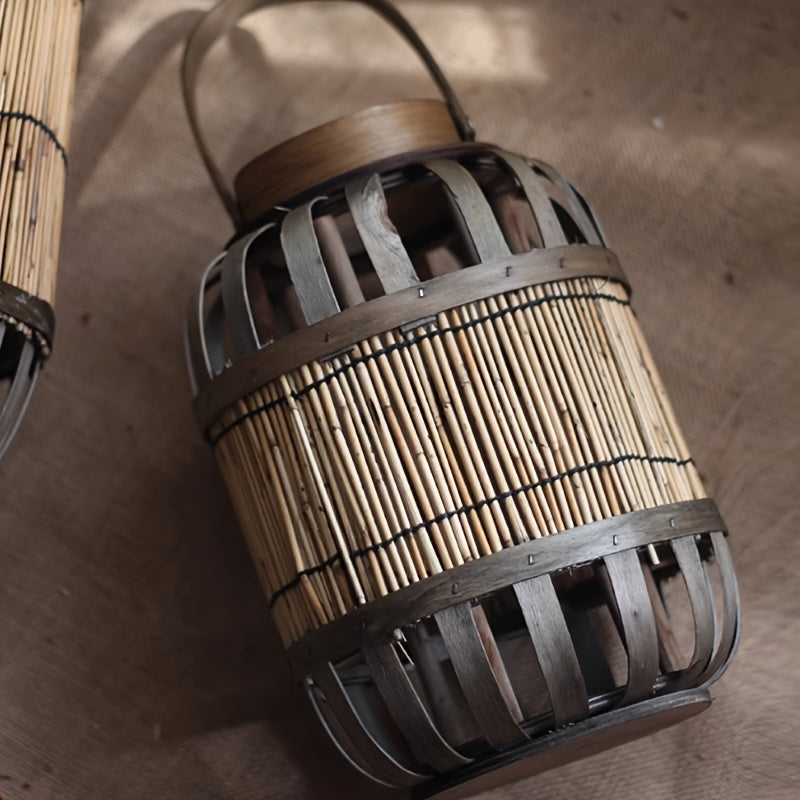 Rustic Wooden Wind Lamp – Authentic Atmosphere Creator for Garden, Terrace or Interior