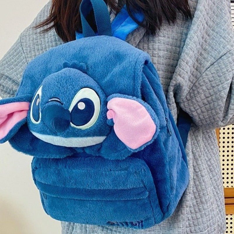 Disney Stitch Pluszowy Plecak dla Dzieci – Uroczy i Trwały na Szkołę i Codzienne Użycie