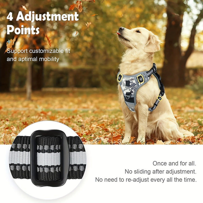 Reflective Harness for Dogs – Easy Walking and Training with Handle