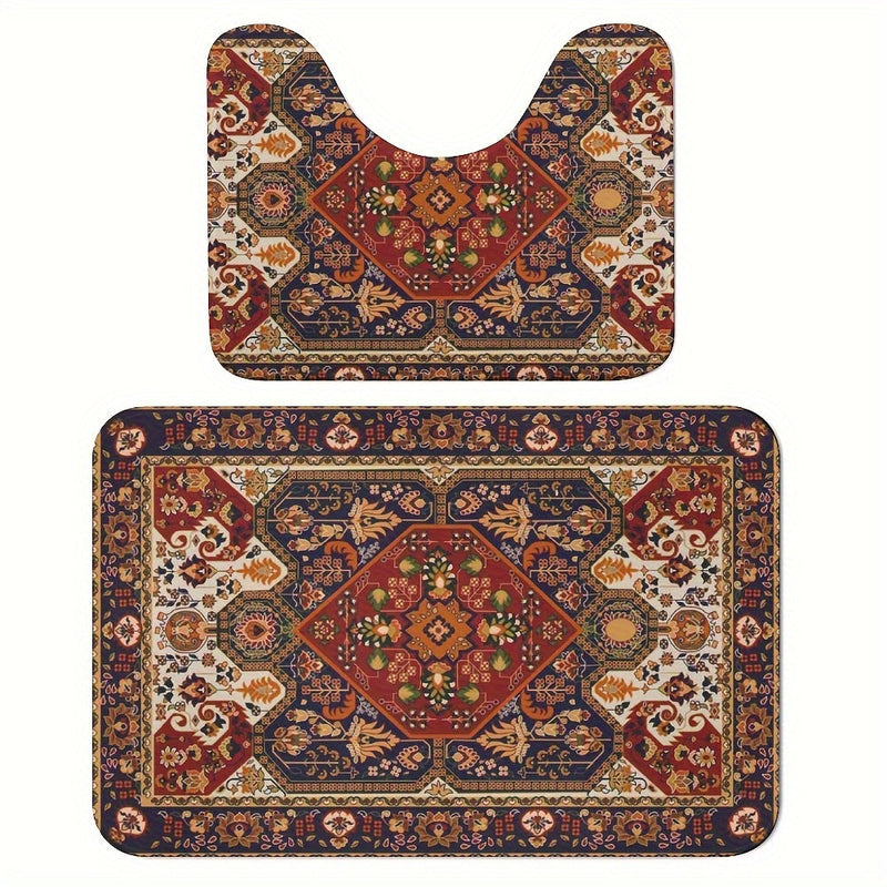 Zestaw dywanów łazienkowych inspirowanych Persją – Absorbujące i Antypoślizgowe