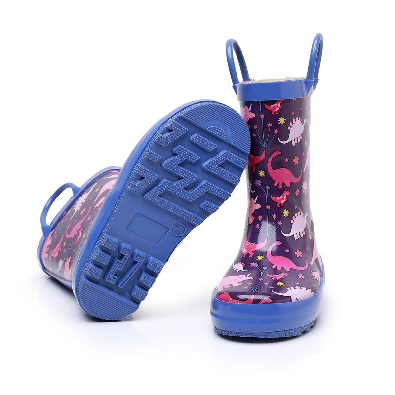 Cizme de ploaie pentru copii cu motiv de fluture - Protecție veselă pentru ploaie
