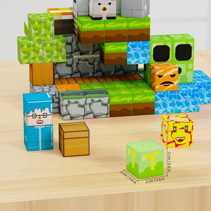 Magnetyczny Zestaw Klocków - Kreatywne i Edukacyjne Budowanie dla Dzieci