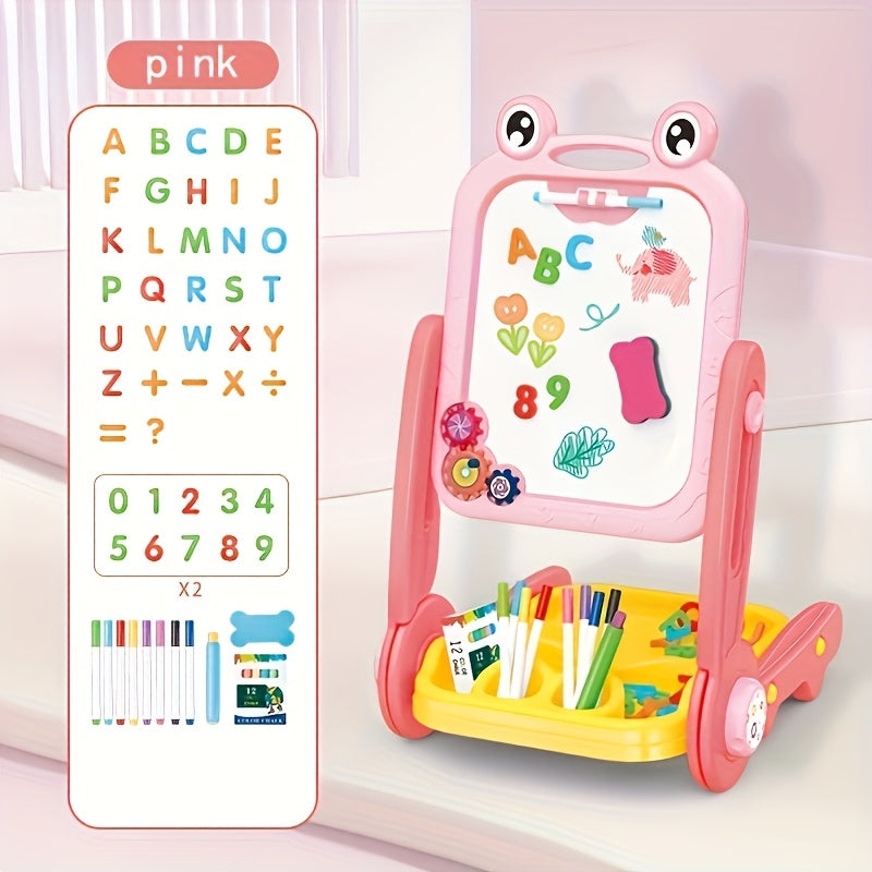 Dwustronna Tablica Rysunkowa dla Dzieci – Magnetyczna z Edukacyjnymi Funkcjami do Nauki i Zabawy