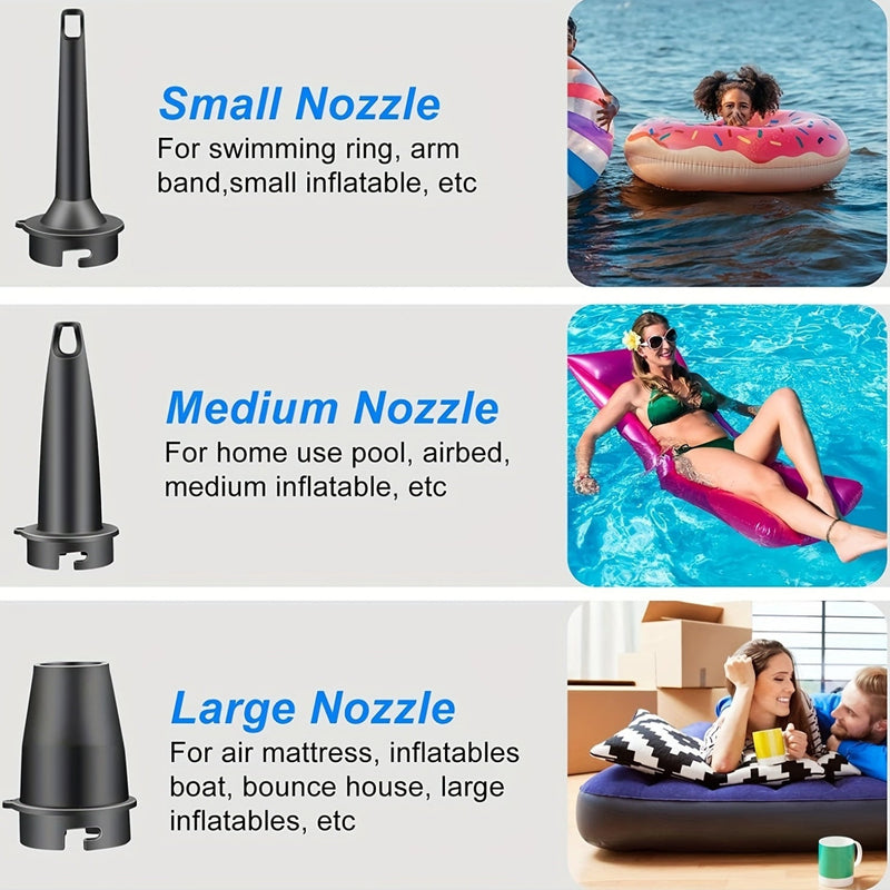 Ładowalna Mini Pompka Powietrza – Bezprzewodowa i Ultra Lekka do Użytku na Zewnątrz