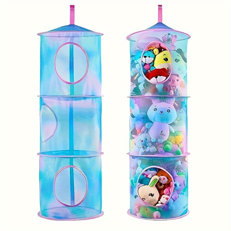 TidyTower 4-warstwowa Siatka do Przechowywania - Oszczędzająca Miejsce i Wielofunkcyjna