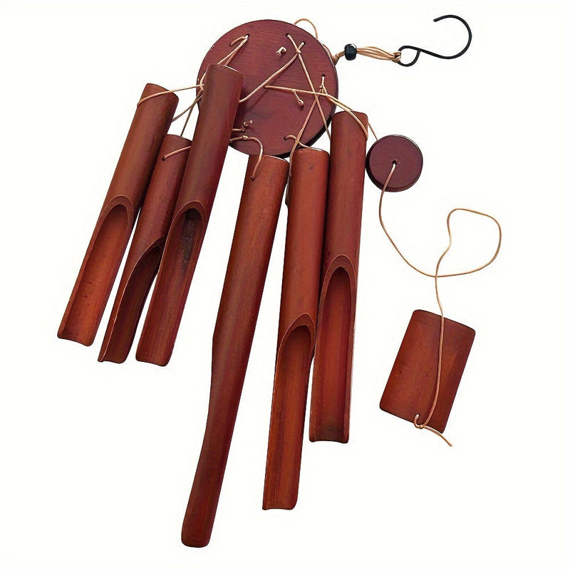 Handmade Bamboo Wind Chime – Ideal for Outdoor and Indoor Use with Relaxing Sounds