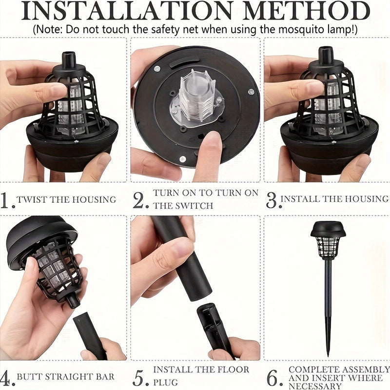 Napelemes rovarcsapda – Kettős csapda szúnyogok és legyek ellen