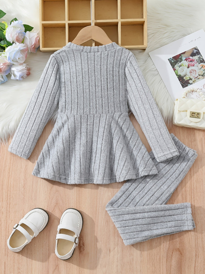 Zestaw Ubrań dla Dziewczynek Sophie - Wygodny i Stylowy na Jesień i Zimę