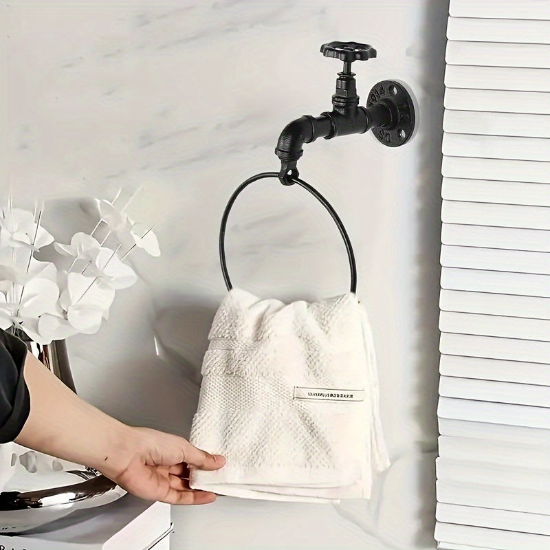 Industrialny Wieszak na Ręczniki - Do Rustykalnego Wnętrza