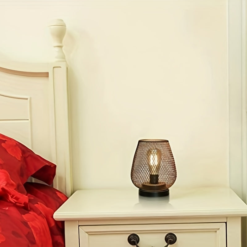 Zestaw Lamp Stołowych RusticMesh – Styl Przemysłowy i Nastrojowe Oświetlenie