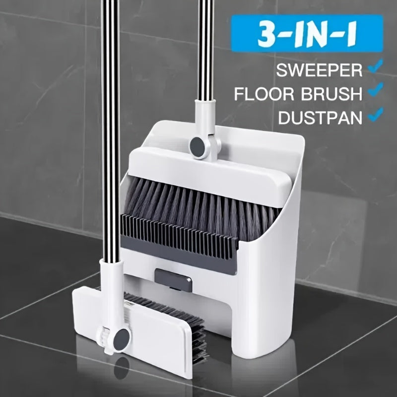 Foldable broom and dustpan set 3 in 1 – Practical solution for quick and efficient cleaning