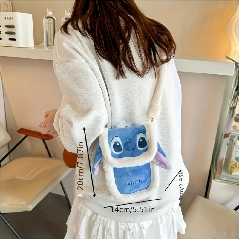 Urocza torebka Crossbody Stitch – Z futerkiem i haftowanym wzorem do codziennego użytku