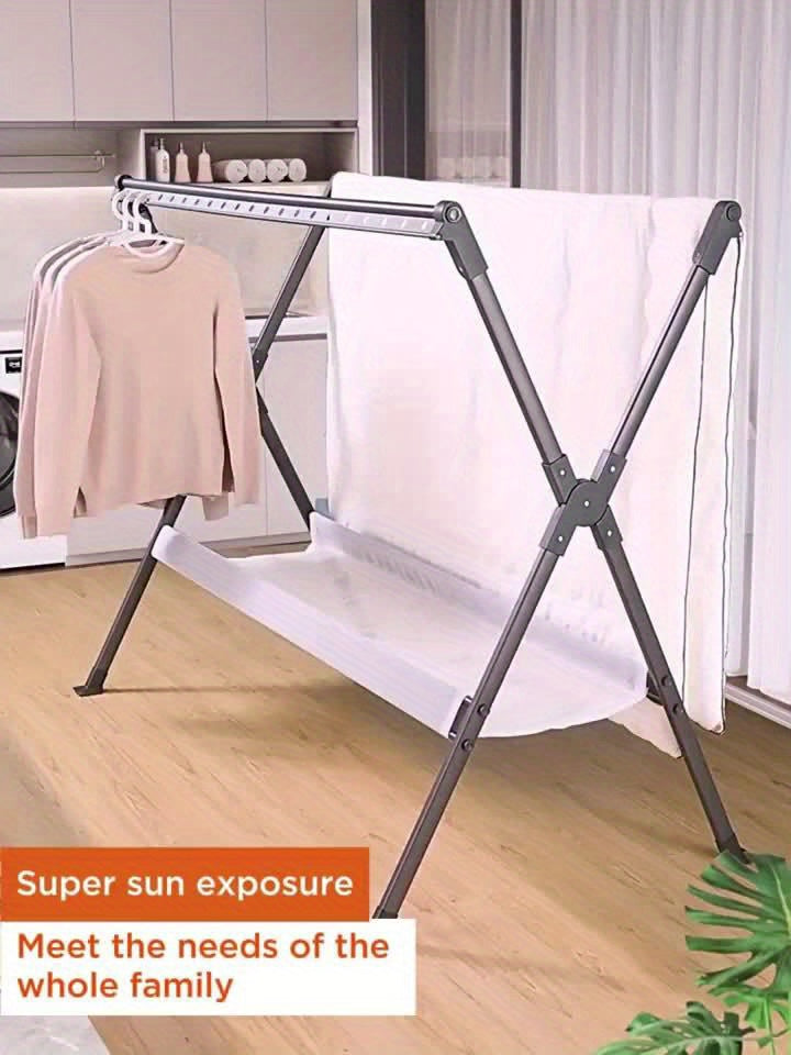 FlexiDry Suszarka do ubrań – Składana i Przestronna z 36 Otworami Odpornymi na Wiatr