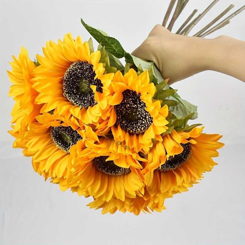 Set of 11 Live Sunflowers – Ideal for Autumn, Weddings, and Garden Decorations