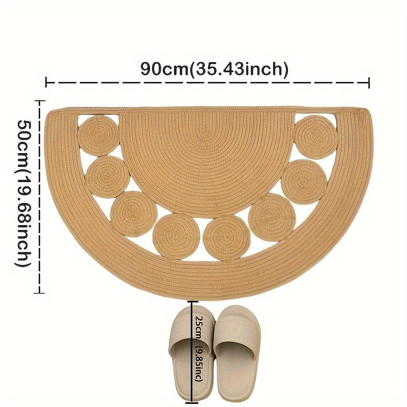 Boho Ręcznie Wykonana Mata Łazienkowa – Idealna do Twojej Łazienki lub Przedpokoju