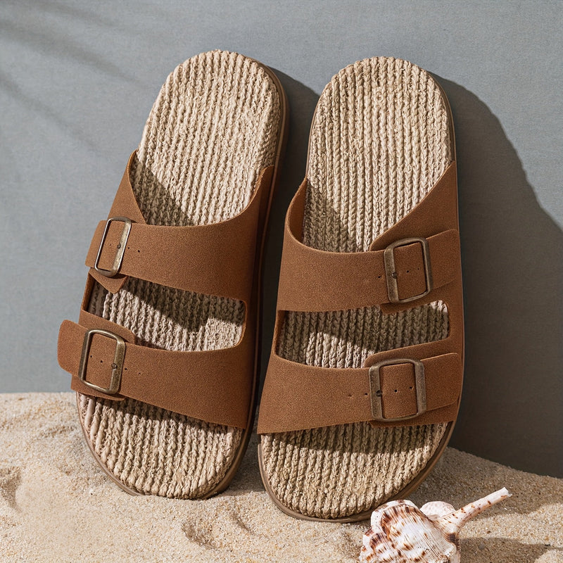 Stylowe Męskie Klapki – Oddychające z Zapięciem i Antypoślizgową Podeszwą